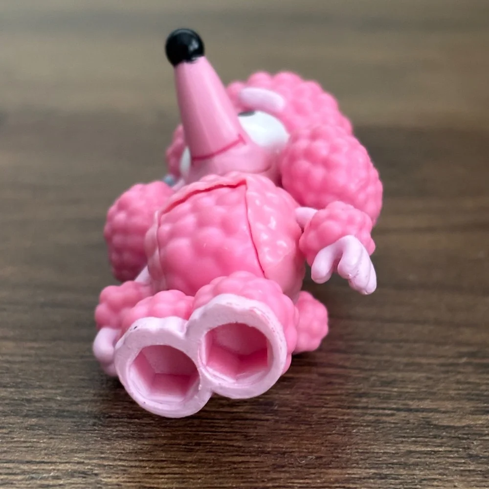 BLUEY Friends COCO Pink Poodle Poseable Dog Replacement Figure Toy Mates Cake